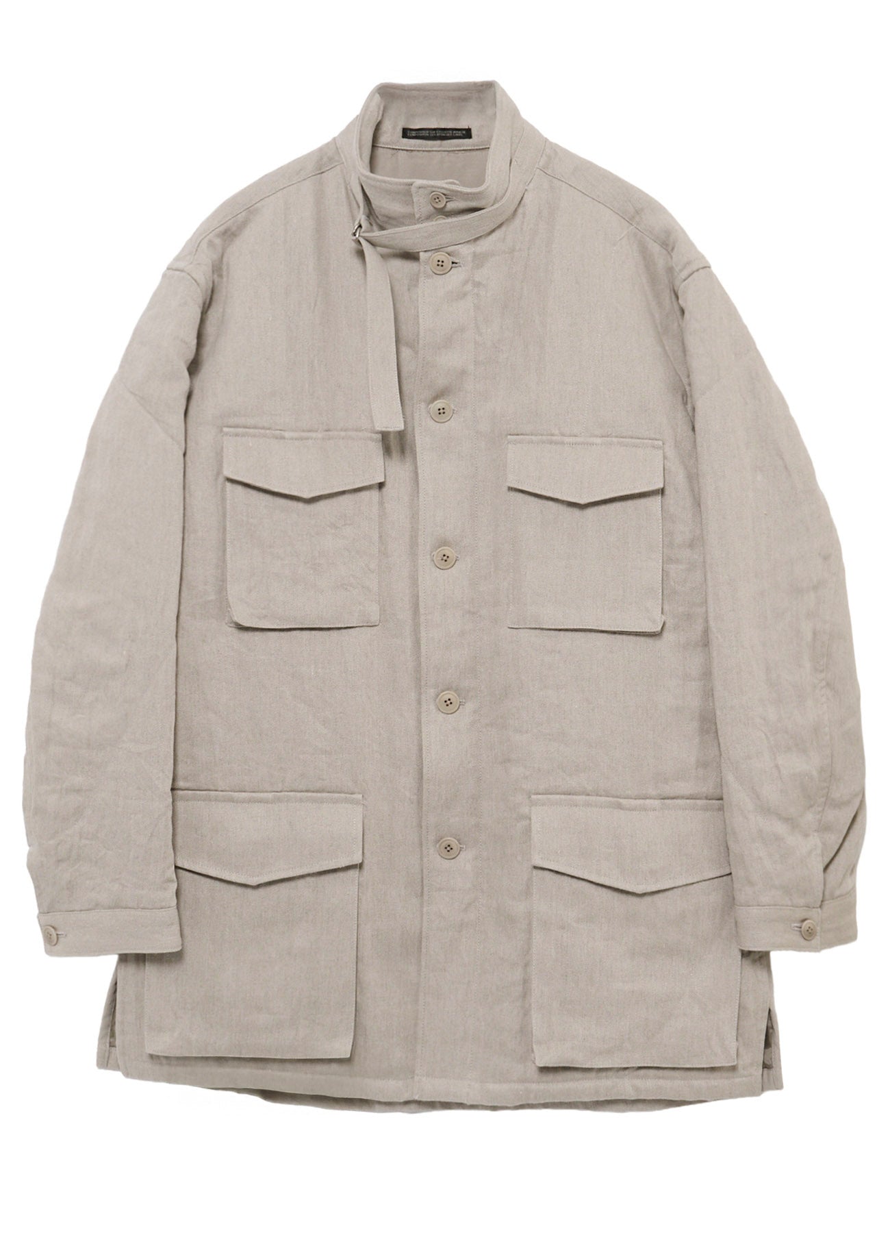 10OZ DENIM LINEN PADDED ARMY BLOUSON