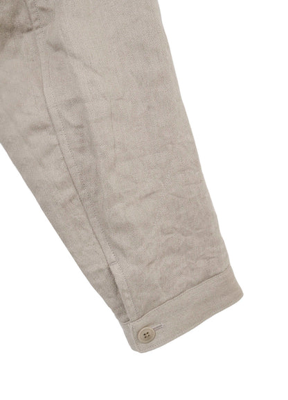 10OZ DENIM LINEN PADDED ARMY BLOUSON