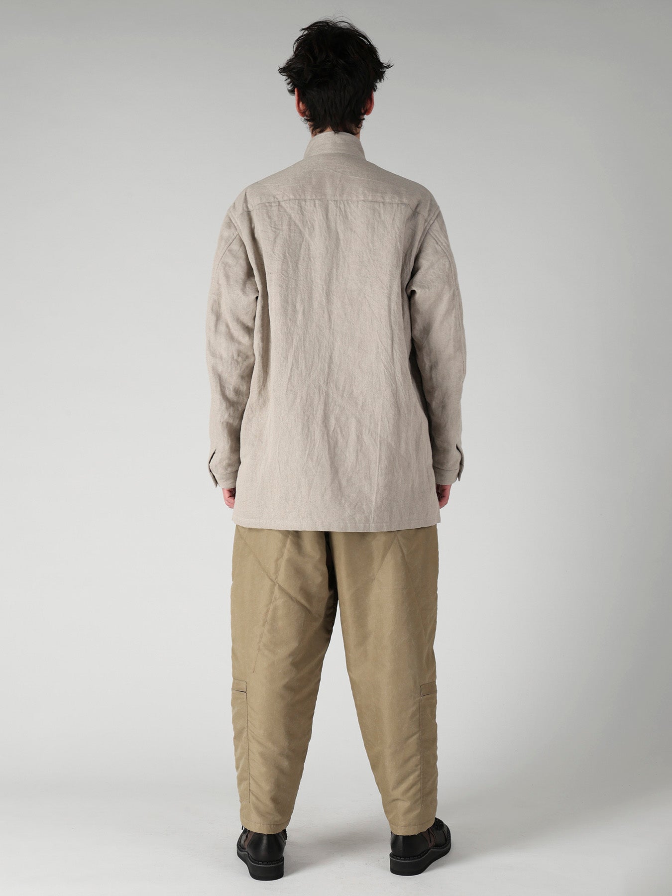 10OZ DENIM LINEN PADDED ARMY BLOUSON