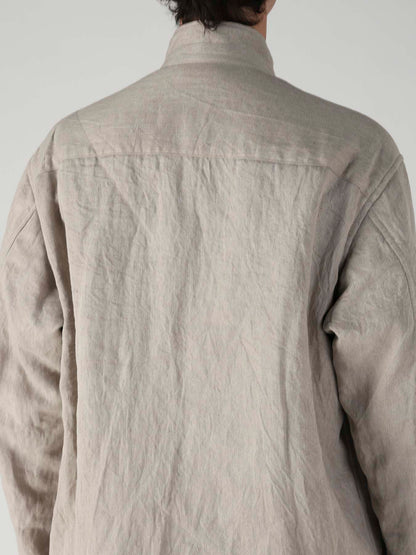 10OZ DENIM LINEN PADDED ARMY BLOUSON