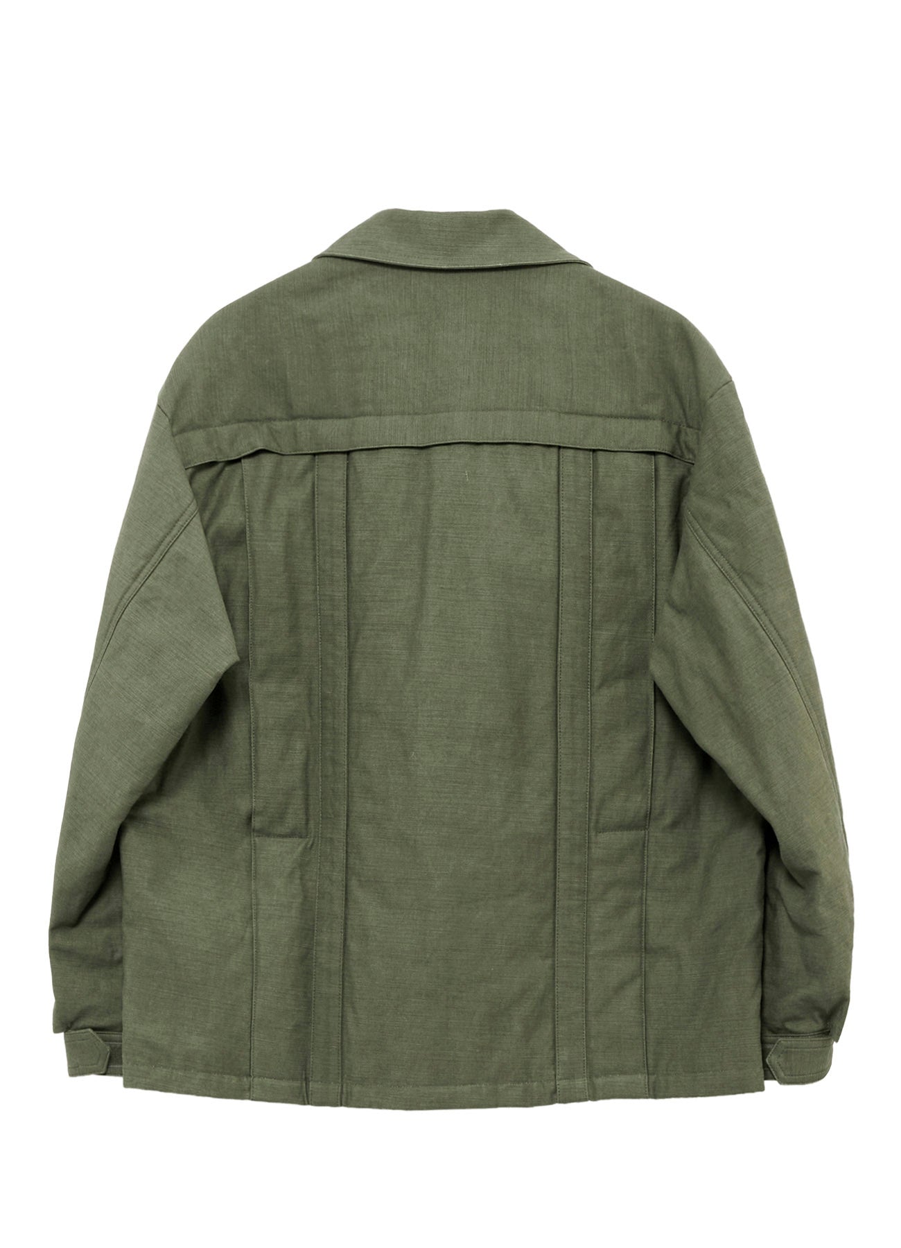 SLUB SATIN PADDED YOKE BLOUSON