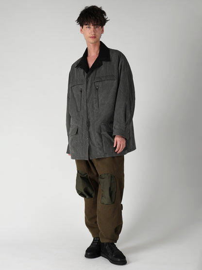COTTON RIPSTOP PIGMENT YOKE STITCH BLOUSON