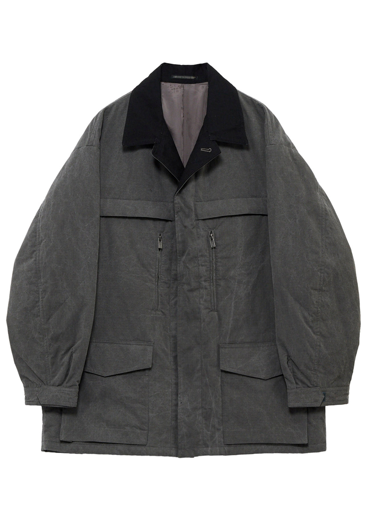 COTTON RIPSTOP PIGMENT YOKE STITCH BLOUSON