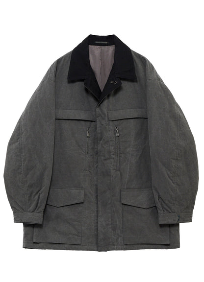 COTTON RIPSTOP PIGMENT YOKE STITCH BLOUSON