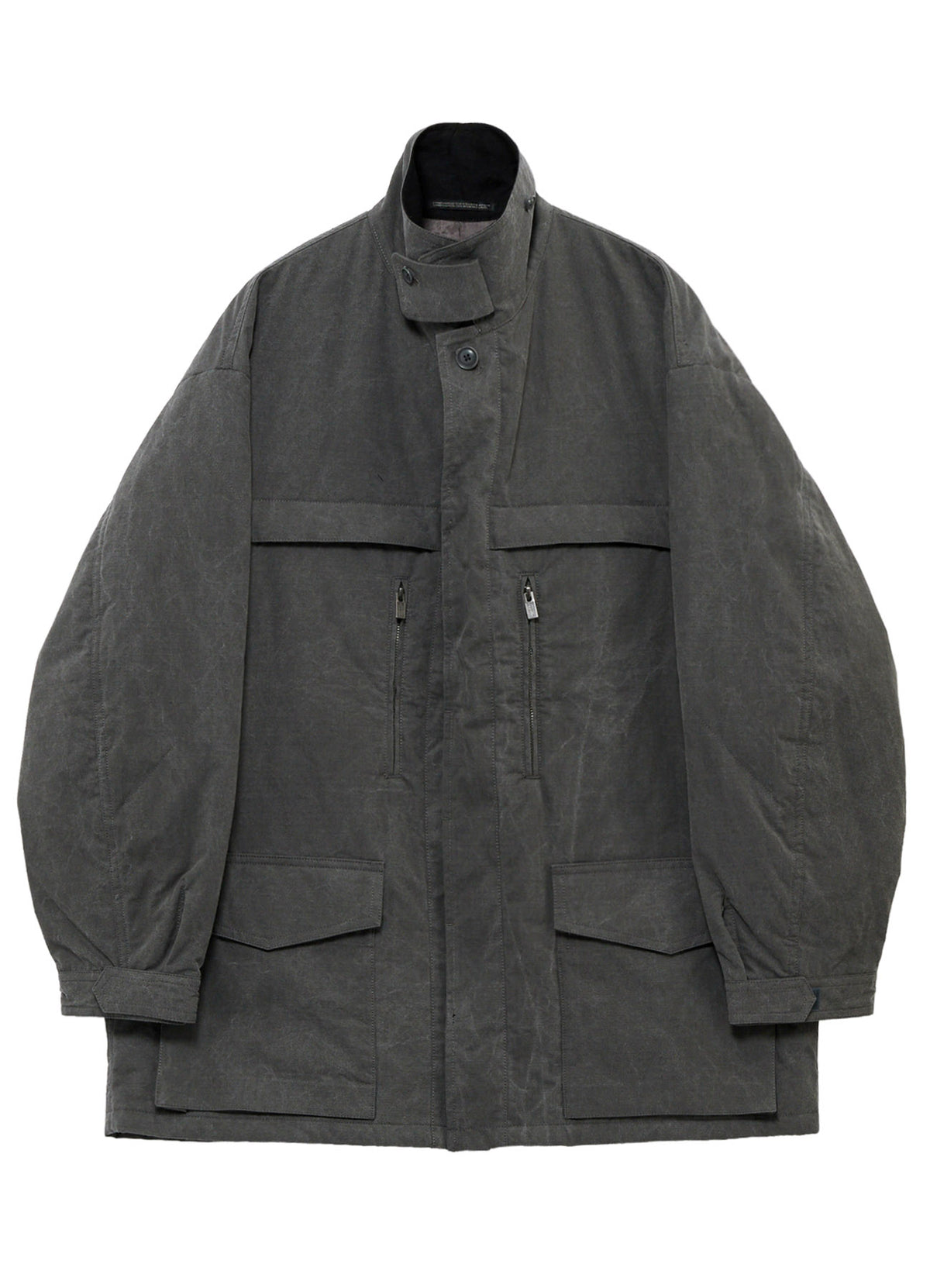 COTTON RIPSTOP PIGMENT YOKE STITCH BLOUSON