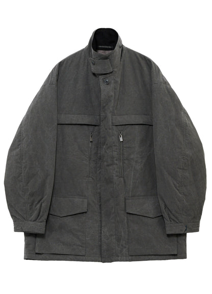 COTTON RIPSTOP PIGMENT YOKE STITCH BLOUSON