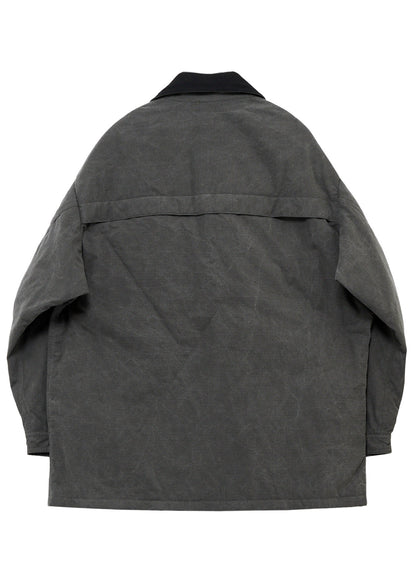 COTTON RIPSTOP PIGMENT YOKE STITCH BLOUSON