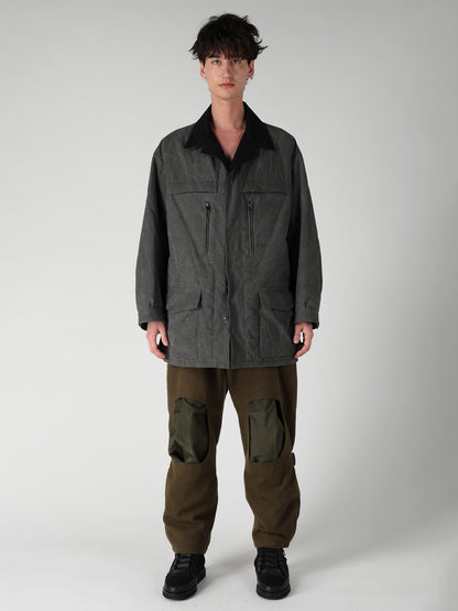 COTTON RIPSTOP PIGMENT YOKE STITCH BLOUSON
