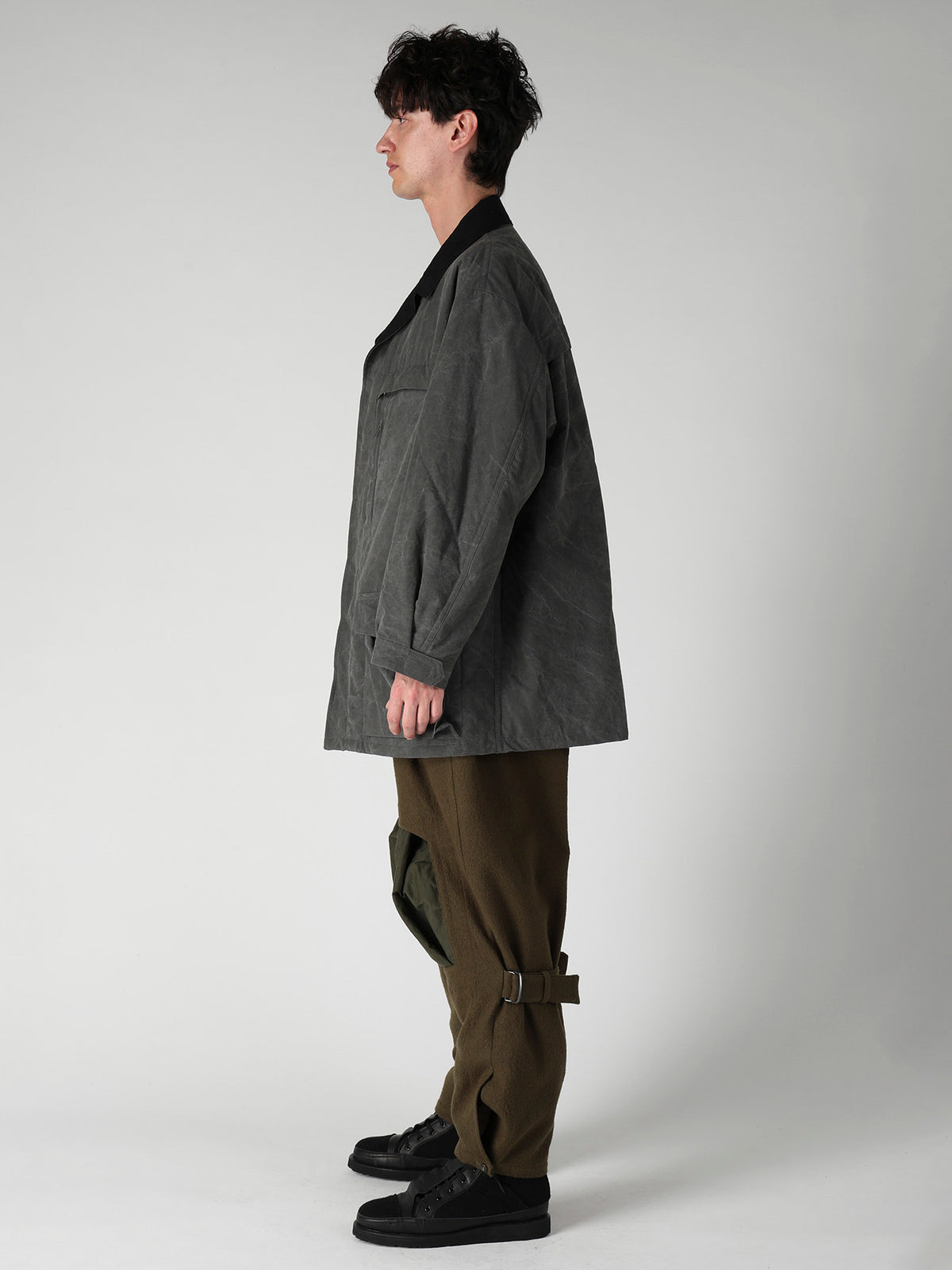 COTTON RIPSTOP PIGMENT YOKE STITCH BLOUSON