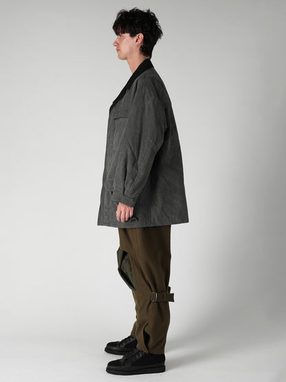 COTTON RIPSTOP PIGMENT YOKE STITCH BLOUSON