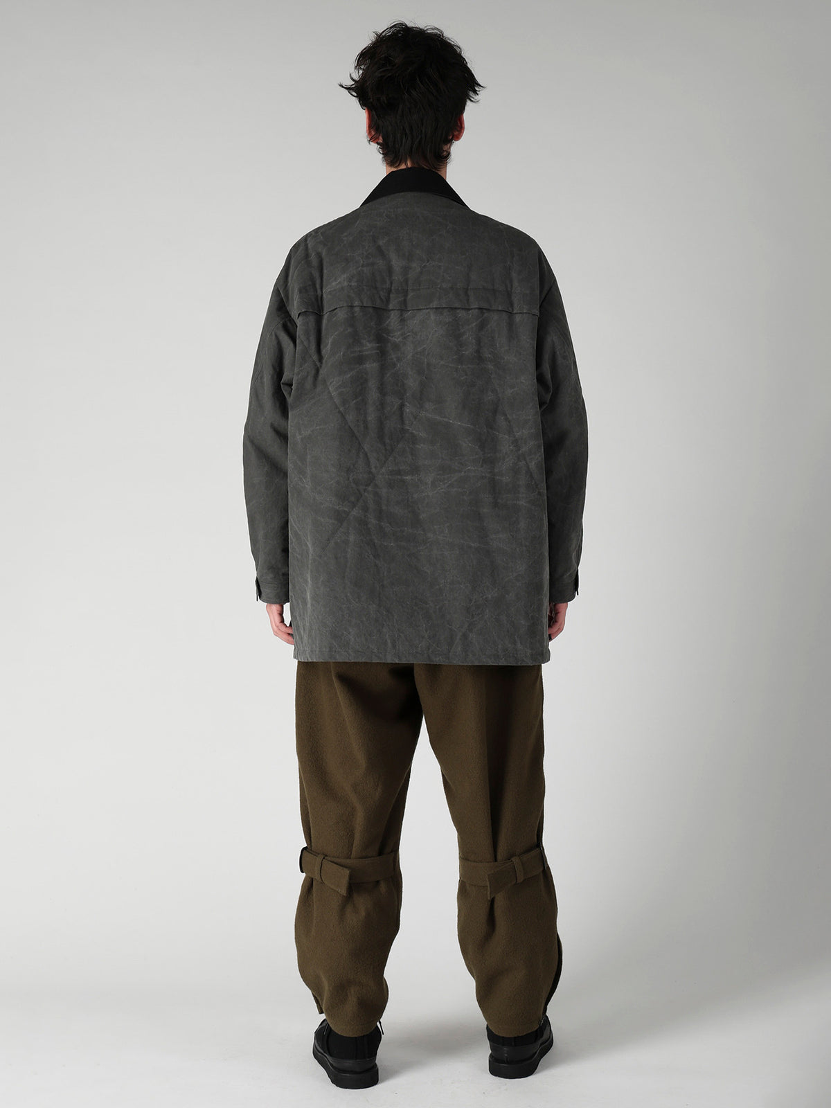COTTON RIPSTOP PIGMENT YOKE STITCH BLOUSON