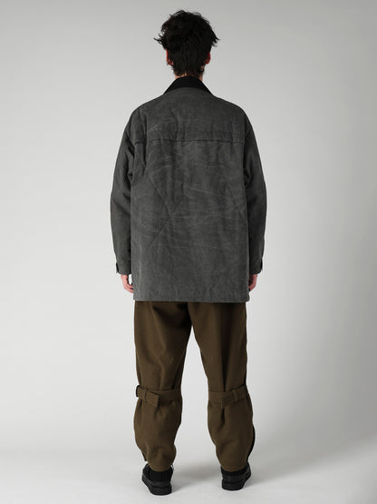 COTTON RIPSTOP PIGMENT YOKE STITCH BLOUSON