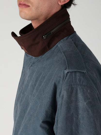 C RIP PIGMENT HOODED STITCH BLOUSON
