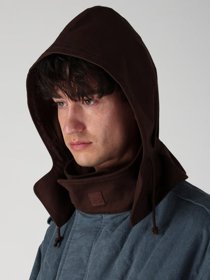 C RIP PIGMENT HOODED STITCH BLOUSON