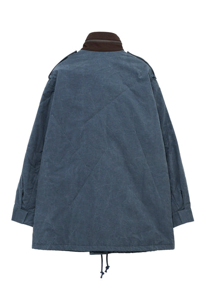 C RIP PIGMENT HOODED STITCH BLOUSON