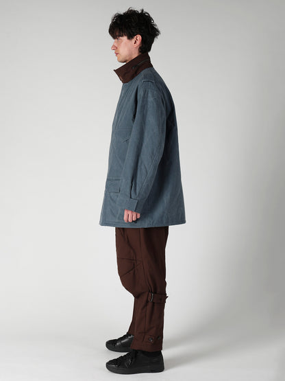 C RIP PIGMENT HOODED STITCH BLOUSON