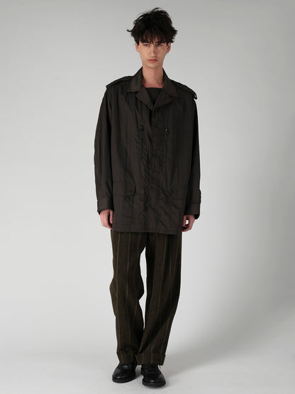 NY TWILL LIQUID DYED FLY FRONT BLOUSON