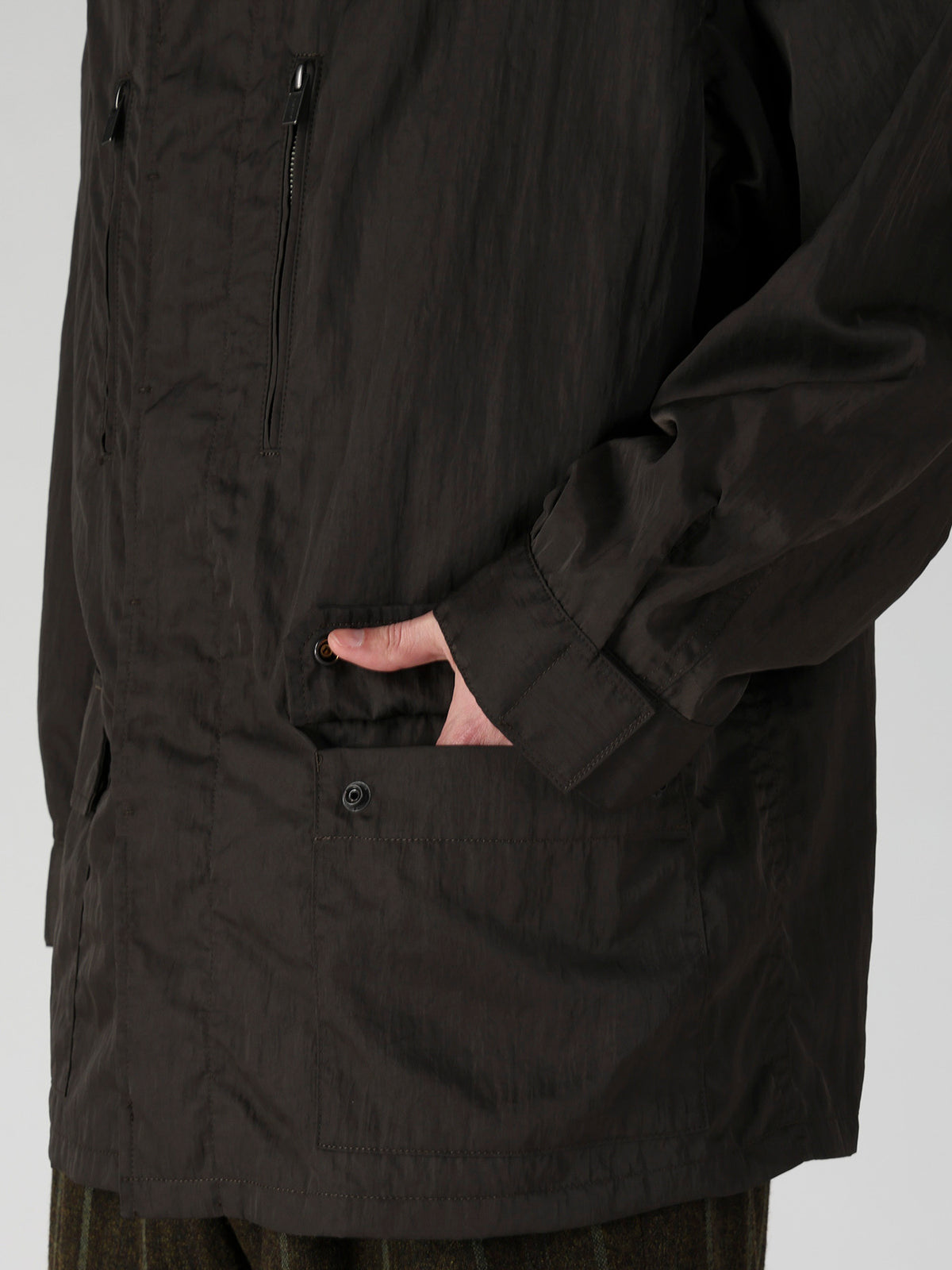 NY TWILL LIQUID DYED FLY FRONT BLOUSON