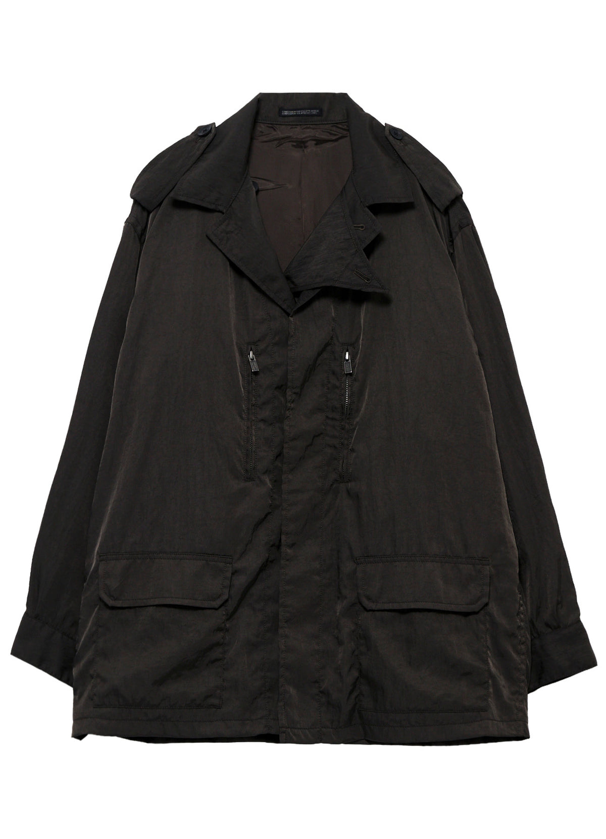 NY TWILL LIQUID DYED FLY FRONT BLOUSON