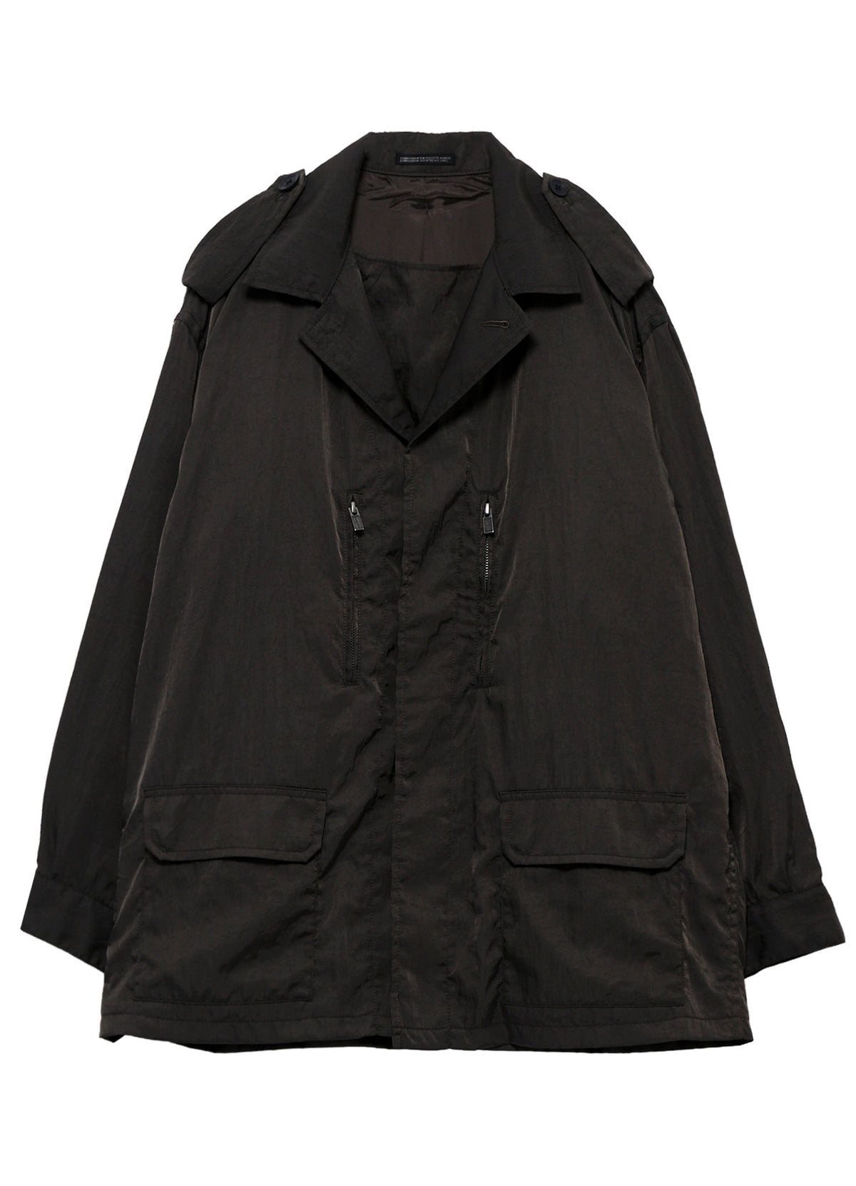 NY TWILL LIQUID DYED FLY FRONT BLOUSON