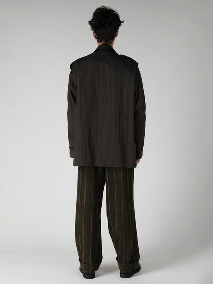 NY TWILL LIQUID DYED FLY FRONT BLOUSON