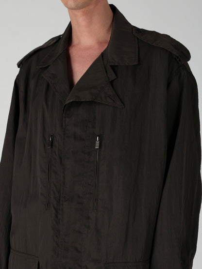 NY TWILL LIQUID DYED FLY FRONT BLOUSON