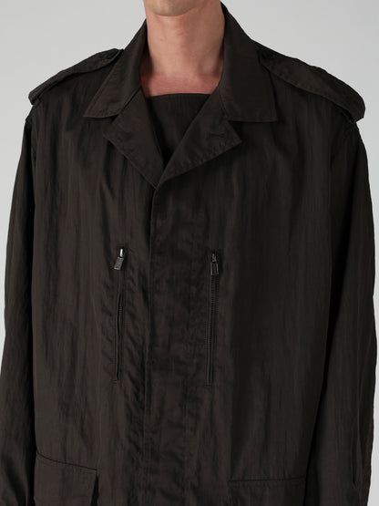NY TWILL LIQUID DYED FLY FRONT BLOUSON