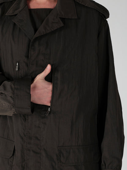 NY TWILL LIQUID DYED FLY FRONT BLOUSON