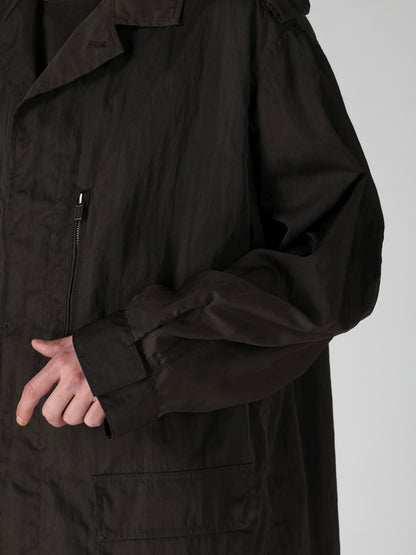 NY TWILL LIQUID DYED FLY FRONT BLOUSON