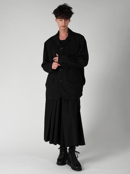 WOOL GABARDINE HUNTING BLOUSON