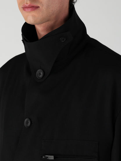 WOOL GABARDINE HUNTING BLOUSON