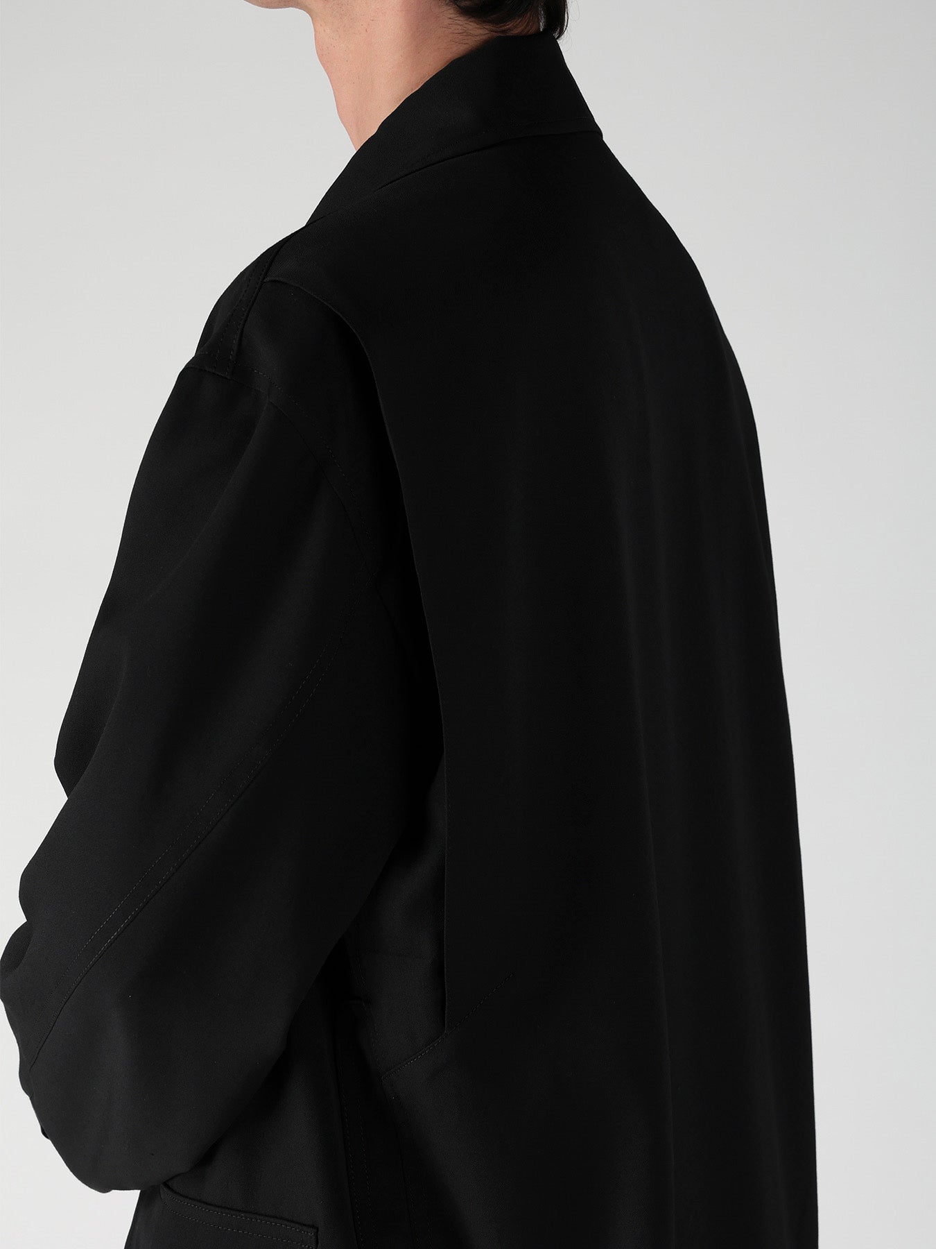 WOOL GABARDINE HUNTING BLOUSON