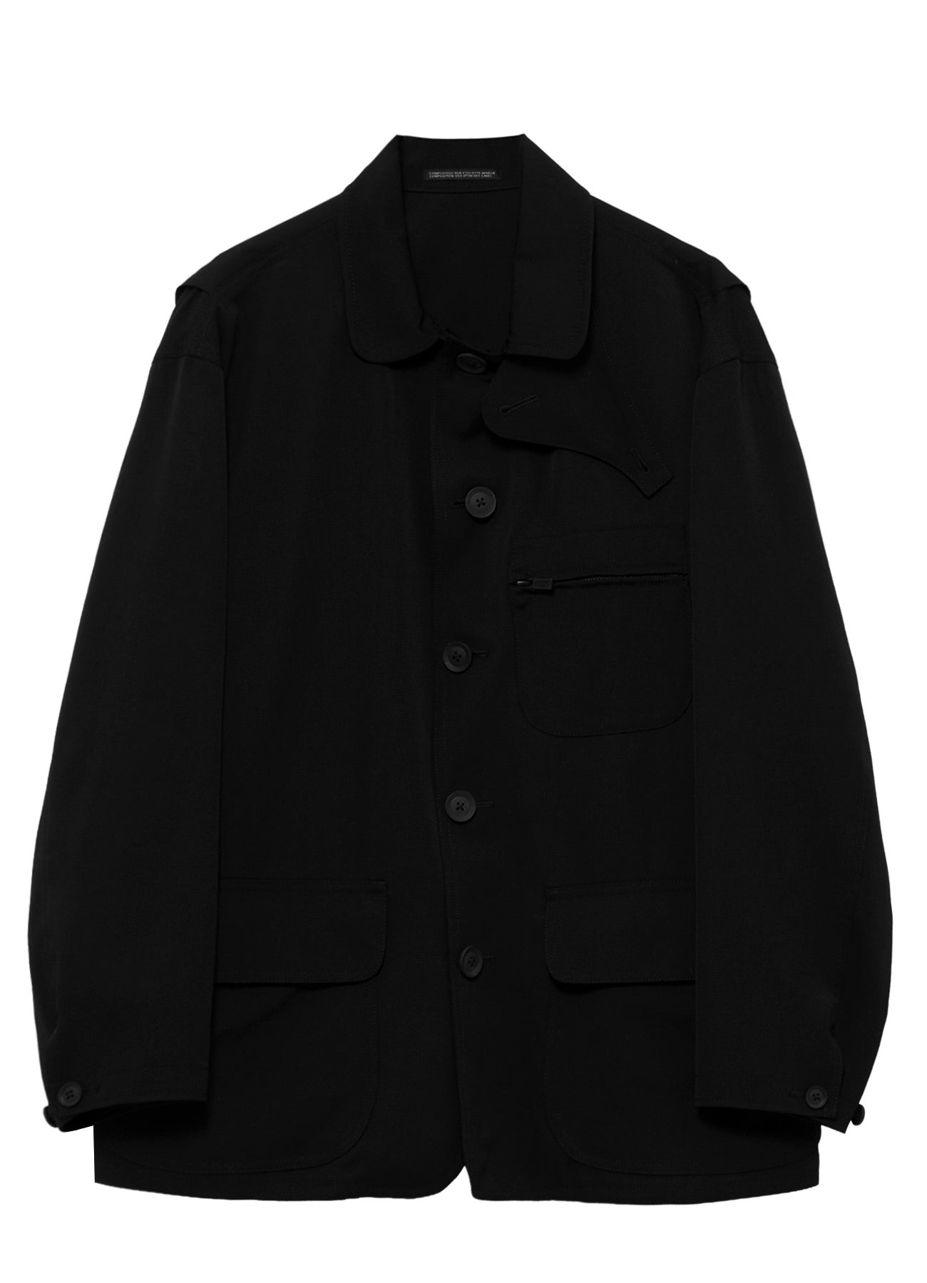 WOOL GABARDINE HUNTING BLOUSON