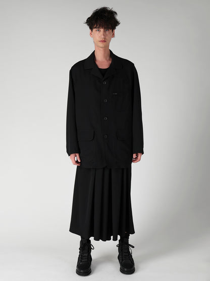 WOOL GABARDINE HUNTING BLOUSON