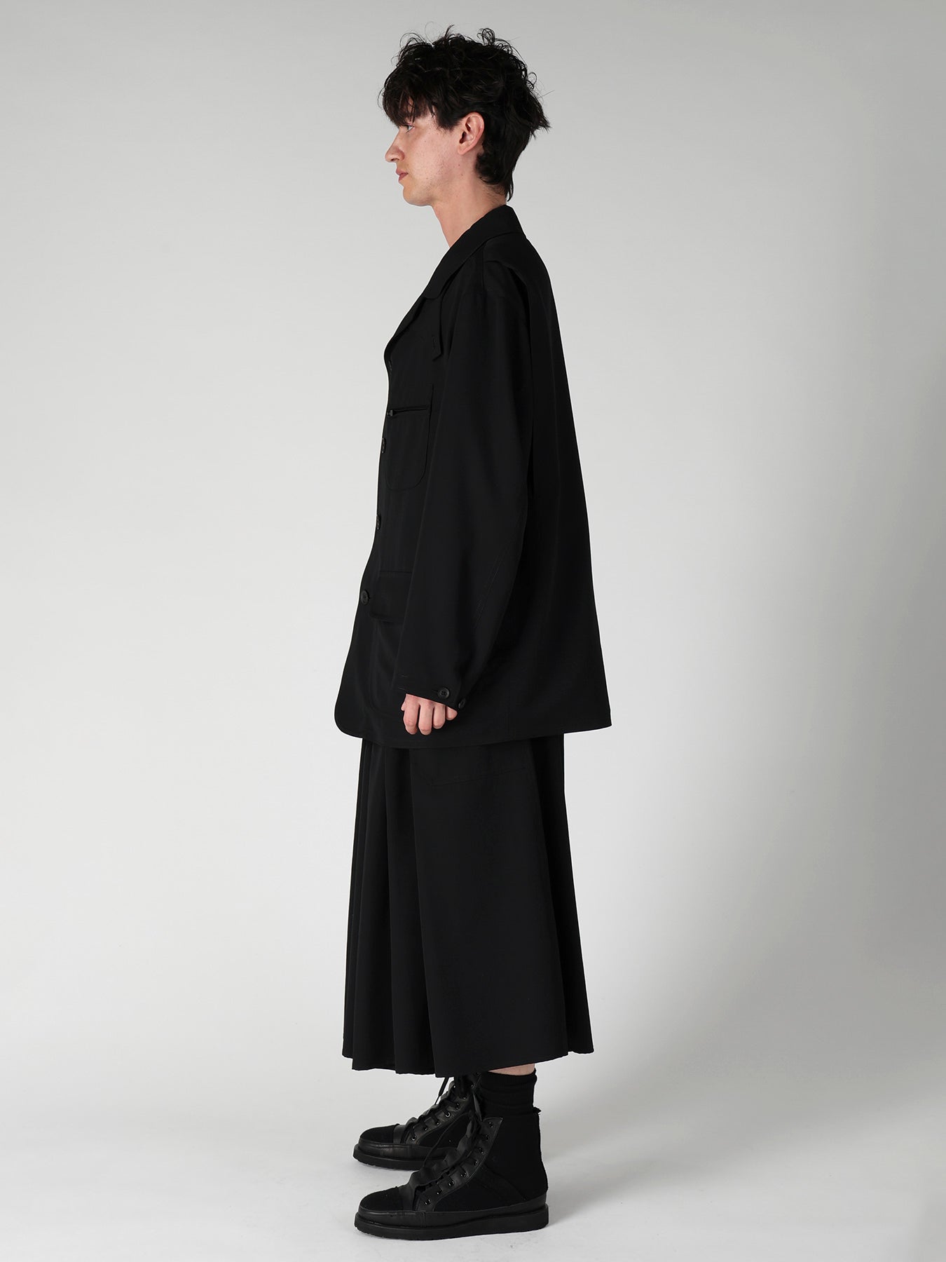 WOOL GABARDINE HUNTING BLOUSON