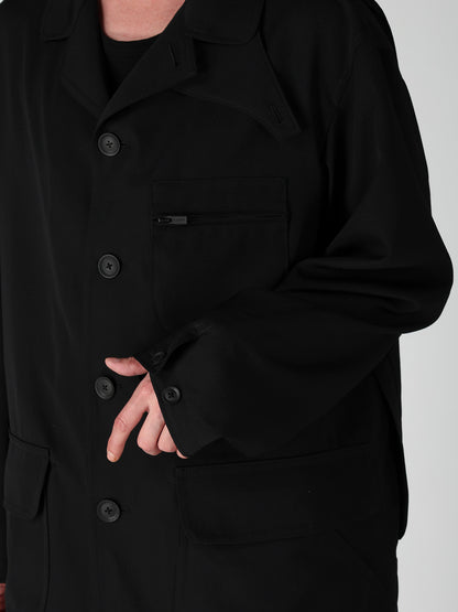 WOOL GABARDINE HUNTING BLOUSON