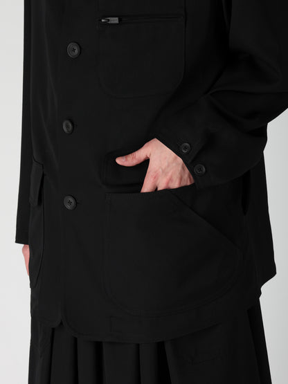 WOOL GABARDINE HUNTING BLOUSON