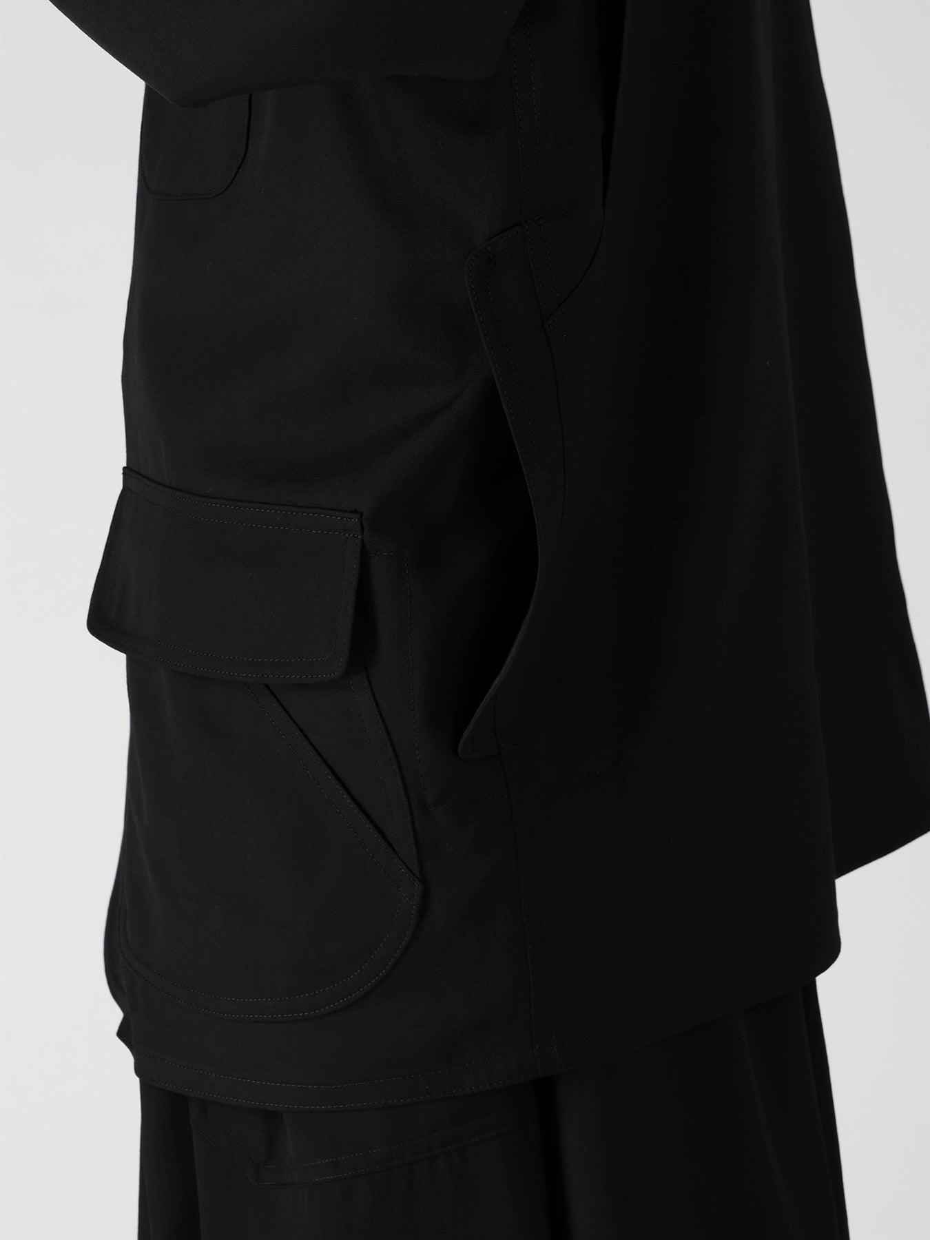 WOOL GABARDINE HUNTING BLOUSON