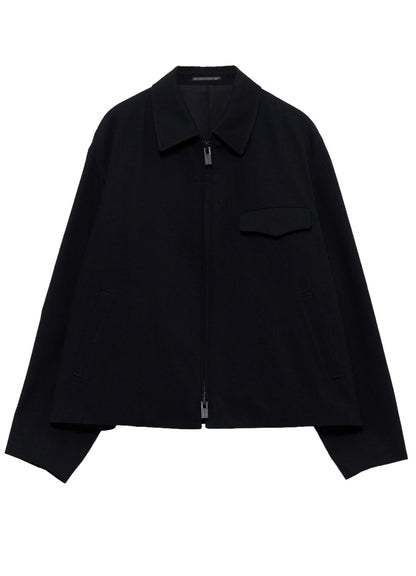 11OZ BLACK DENIM FLAP POCKET BLOUSON