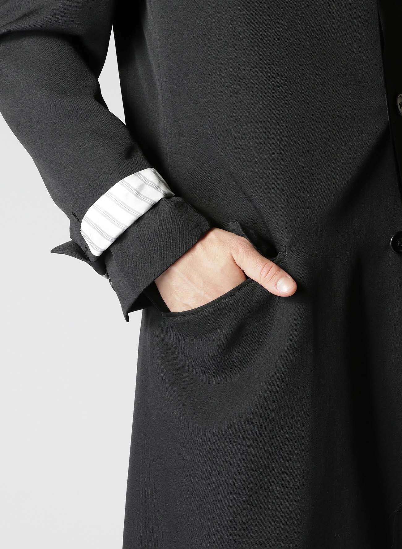 GABARDINE W-DOUBLE BODY PEAKED JKA – THE SHOP YOHJI YAMAMOTO
