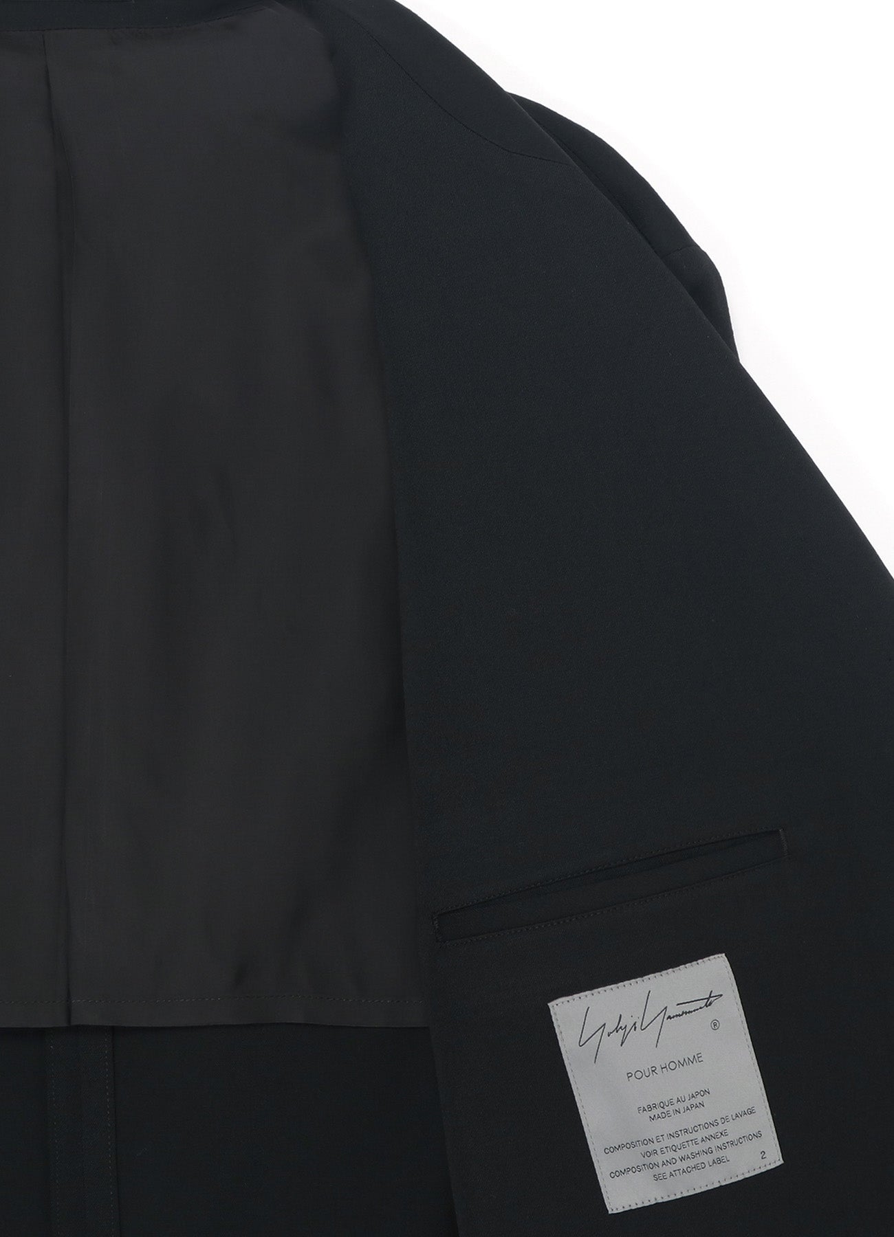 GABARDINE W-DOUBLE BODY PEAKED JKA – THE SHOP YOHJI YAMAMOTO
