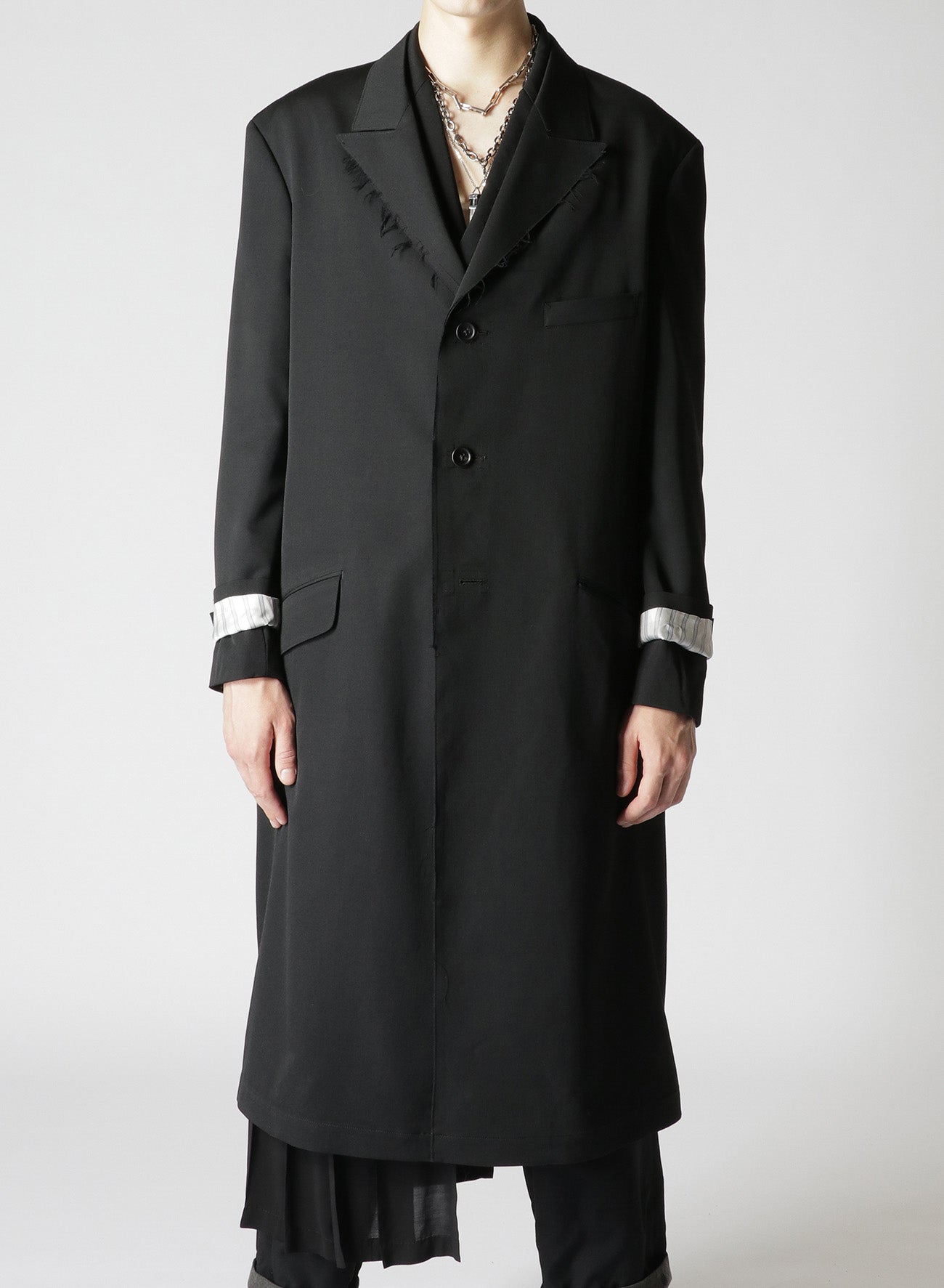 GABARDINE W-DOUBLE BODY PEAKED JKA – THE SHOP YOHJI YAMAMOTO