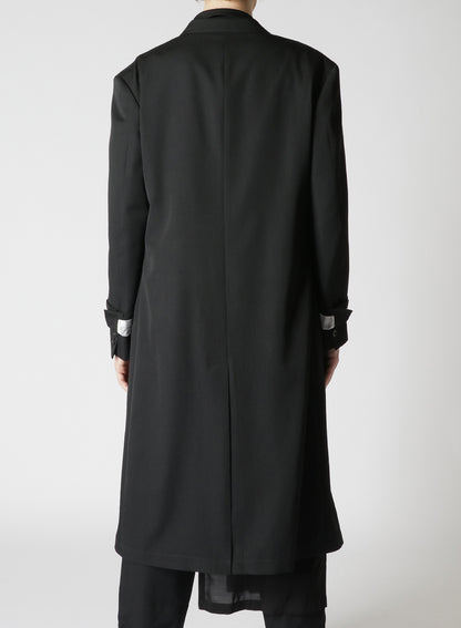 GABARDINE W-DOUBLE BODY PEAKED JKA