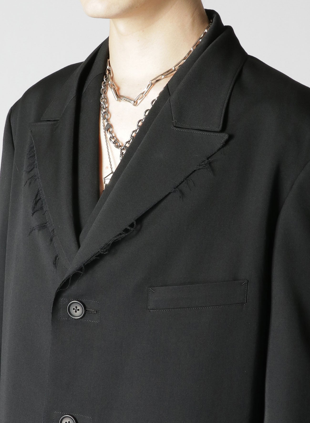 GABARDINE W-DOUBLE BODY PEAKED JKA