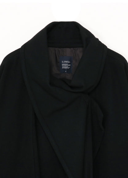 WOOL MOSSER COAT WITH STOLE