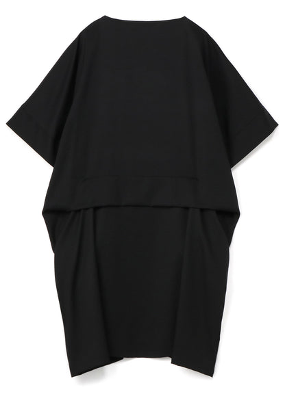 STANDARD WOOL GABARDINE DROPPED POCKET DRESS