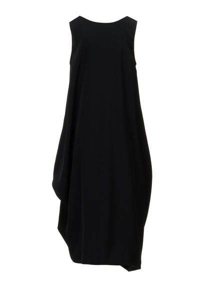 DOUBLE SATIN POCKET TUCK DRESS