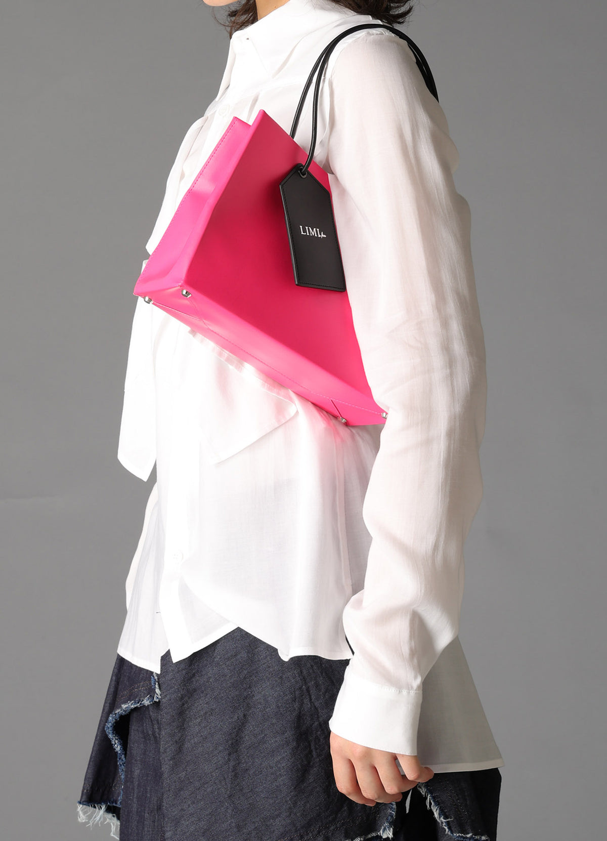 ORIGINAL PINK LEATHER SHOPPING BAG A