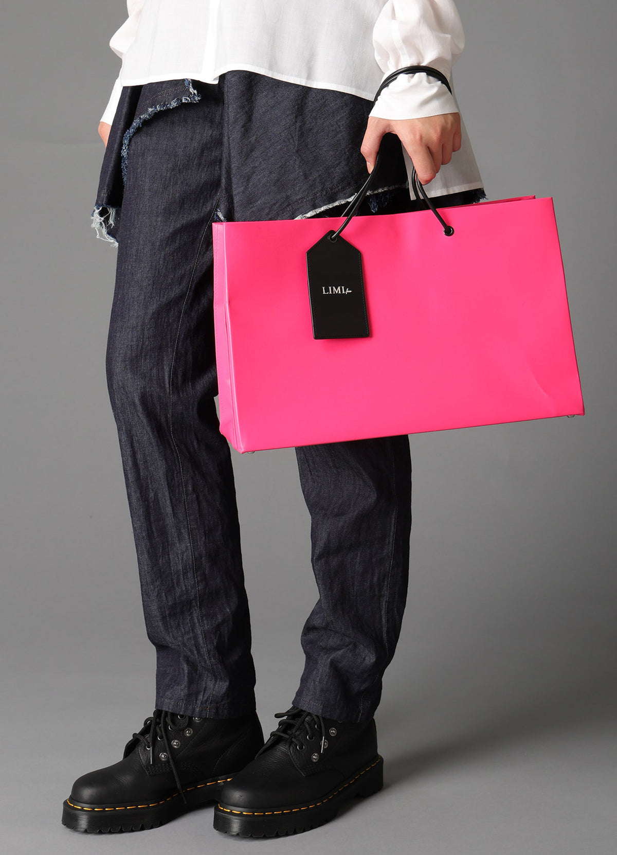 ORIGINAL PINK LEATHER SHOPPING BAG B