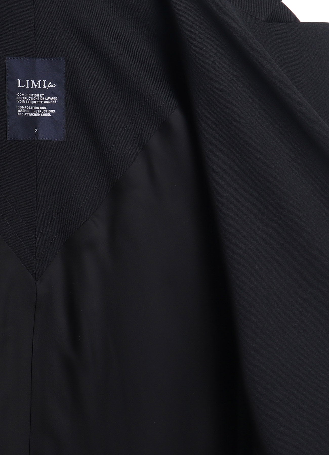 WOOL GABARDINE ELBOW PATCH LONG JACKET